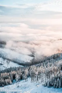 冬天山林雪景 冬天山林雪景