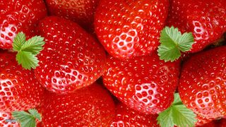 高清草莓背景图片海报背景素材搭配图