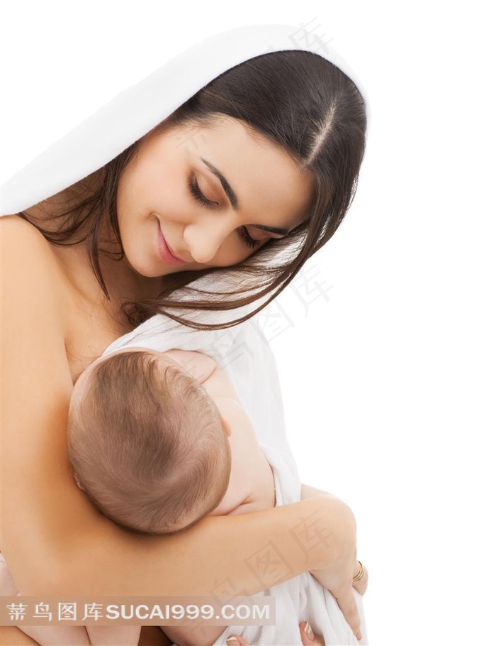 美女呵护婴儿系列