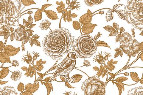 花卉唯美手绘花朵面料纹理手机壳布料面料印花服装矢量图案素材