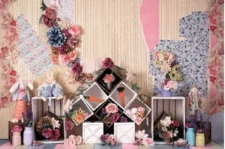 儿童照相拼接背景