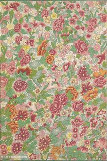 五彩斑斓鲜花植物中式传统纹样集锦中国风图片