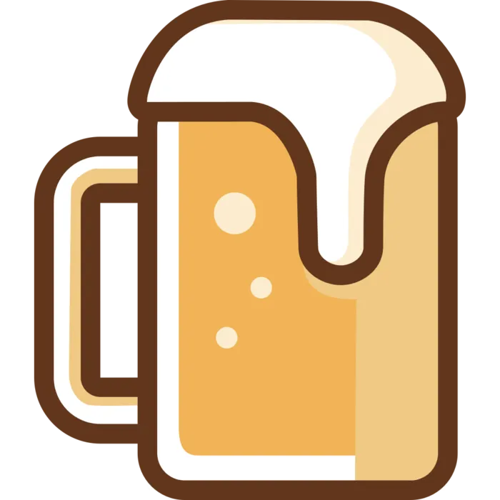 啤酒杯简笔画元素