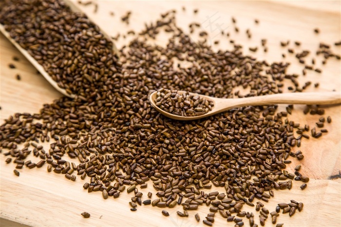 决明子茶勺子茶叶摄影