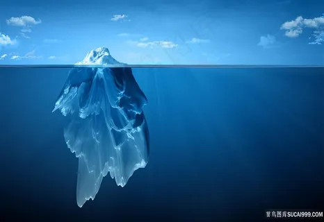水中冰山景色 水中冰山景色