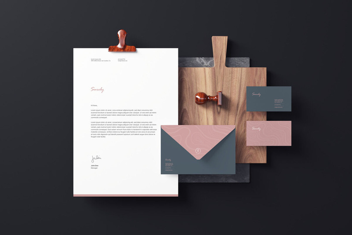 设计品牌标识样机psd素材