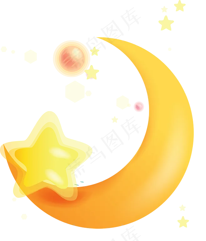 月亮星星卡通可爱