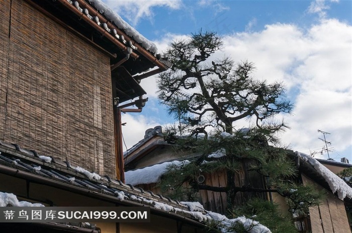 日本民间旅游文化房屋建筑景观