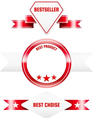 免抠红色销售标签