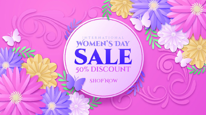 三八妇女节女神节背景