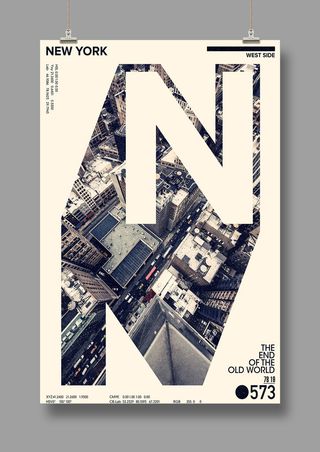 国外时尚 潮流海报 英文PSD海报