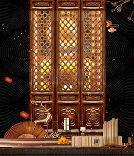 房地产中式海报高端大气国风PSD模板