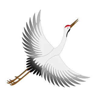 中国风古典中式国潮风手绘飞鹤图案仙鹤装饰素材PNG免抠插画元素