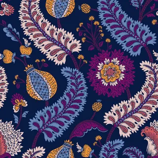 花卉唯美手绘花朵面料纹理手机壳布料面料印花服装矢量图案素材