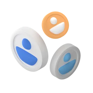 个人信息简约3D数据png图标素材