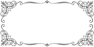 欧式复古线条边框花纹AI矢量LOGO角框花边分割线设计PSD卡片素材