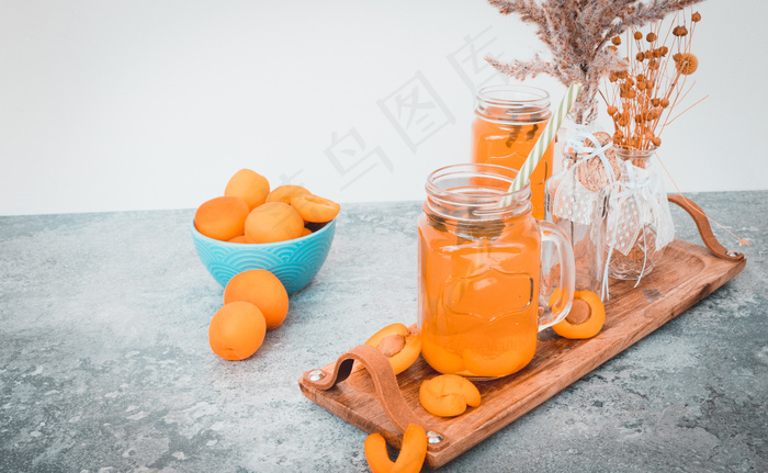 清新夏日夏季饮品摄影照片