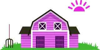 紫色仓库现代农业