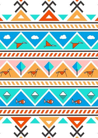 多彩几何图形底纹