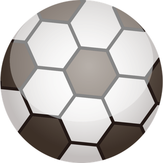 立体足球装饰元素