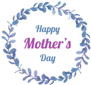 母亲节花环素材简笔卡通