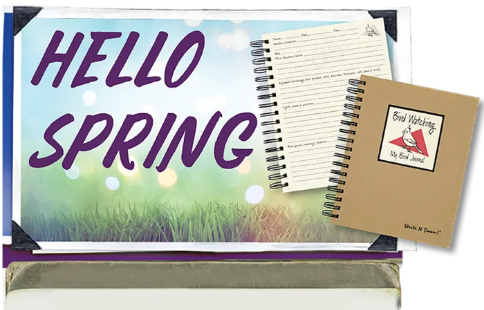 你好春季卡通画素材