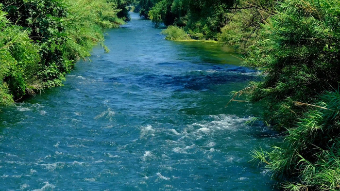 小河流水场景