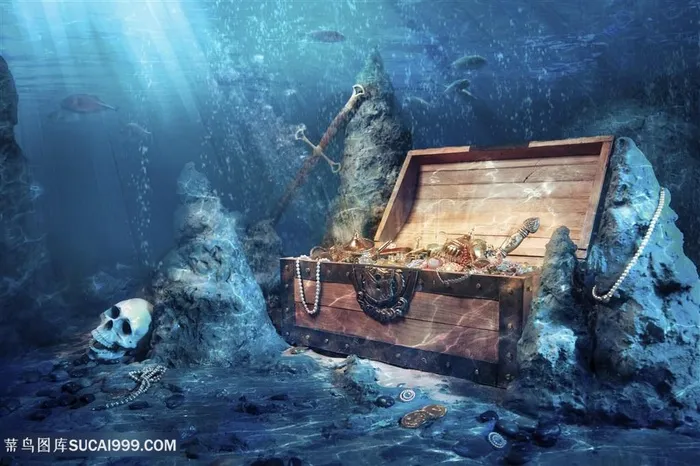 海盗宝箱高清图片
