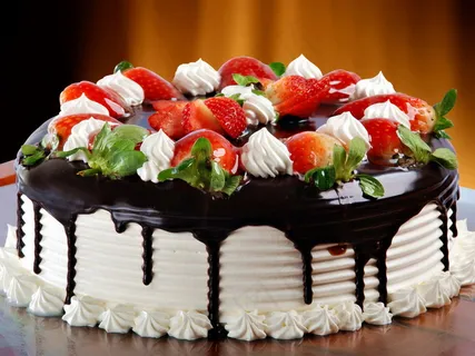 奶油草莓蛋糕图片
