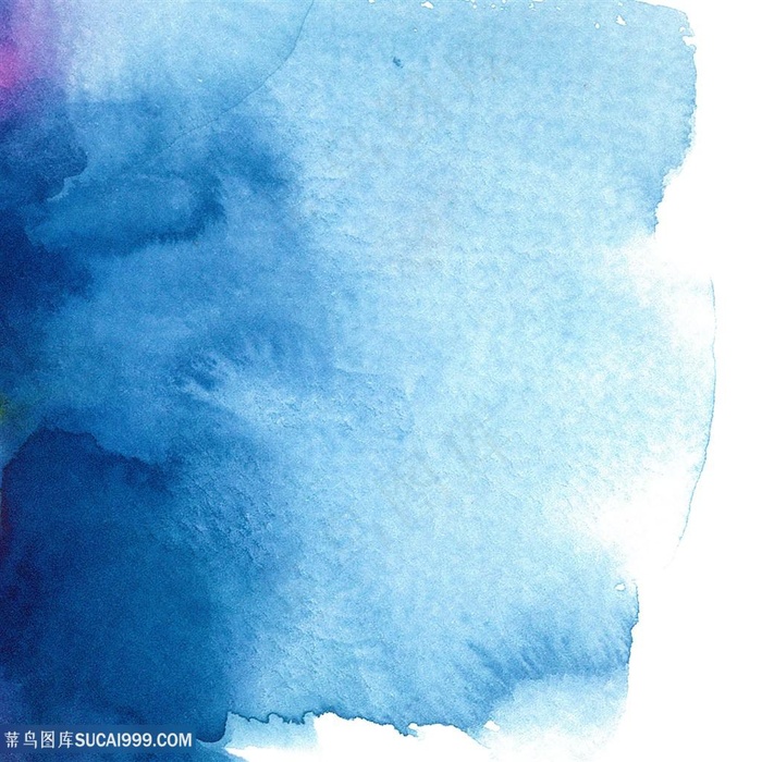 蓝色水彩墨迹背景