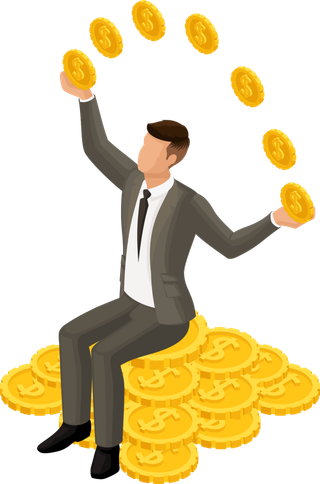 发财财富金融男士