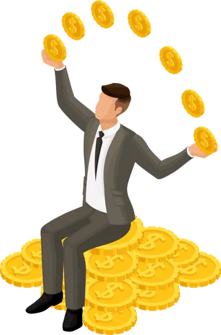 发财财富金融男士