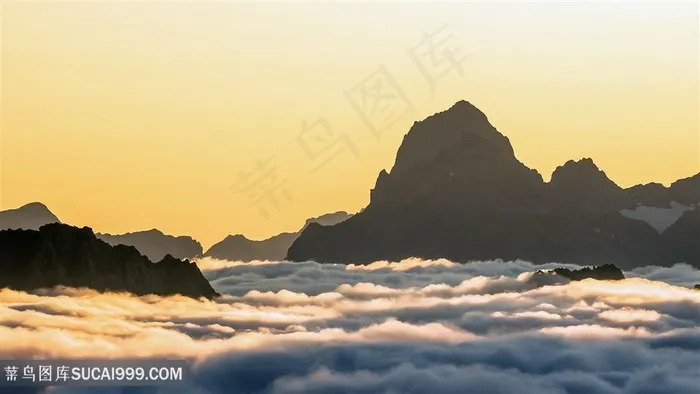 海浪海岛风景画