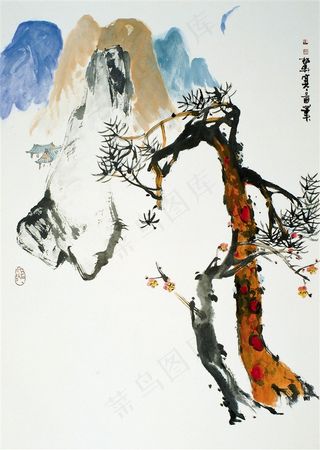 国画花鸟文化艺术图片素材