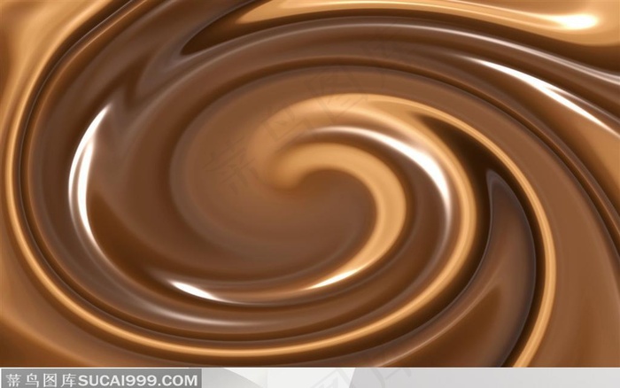 巧克力桌面壁纸-巧克力旋涡