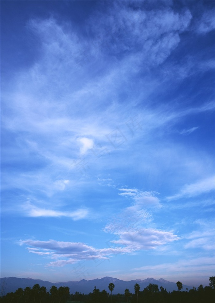 白云蓝天背景素材