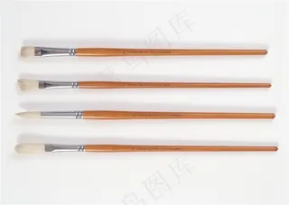 水粉笔笔刷高清图片