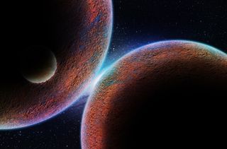 元宇宙世界风景天空背景墙