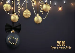 圣诞节圣诞树圣诞老人闪亮装饰电商促销折扣海报