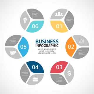 数据图表统计图形分析分类商务会议办公图标PSD模板素材