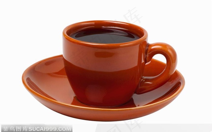 红棕色咖啡杯