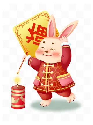 兔年大赛手绘兔年元素8