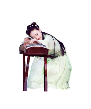 19 (3)免抠元素 免抠摄影 美女 人物 服装 古风 演奏