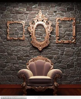 欧式古典高级坐椅和相框 欧式古典高级坐椅和相框