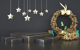 C4D电商场景模型渲染背景