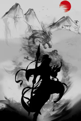 水墨培训班黑白色背景