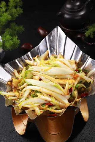 干锅娃娃菜 (01)