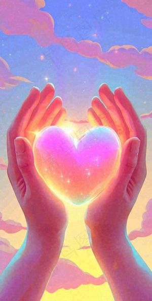 浪漫爱心情人节粉色爱情关爱