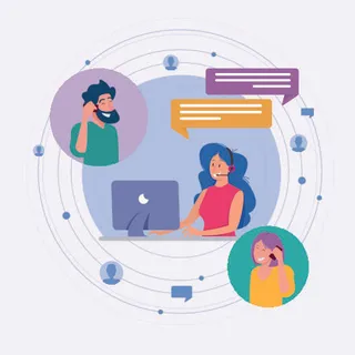 扁平化人物场景办公互联网等距ai矢量设计网页海报UI素材插画