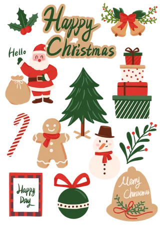 圣诞节平安夜圣诞树免扣素材圣诞元素